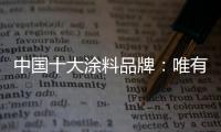 中国十大涂料品牌：唯有创新才能发展的更好